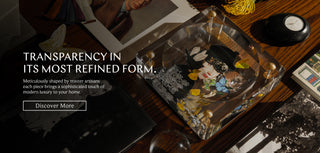 Astomeria acrylic tray - Transparency in its most refined form
